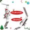 Christmas Stocking Holders for Mantle Set 4, Snowman Stocking Holder Christmas Stocking Hangers for Mantel Stocking Holder, Stocking Hooks for Mantle Stocking Holders Silver Stocking Holder